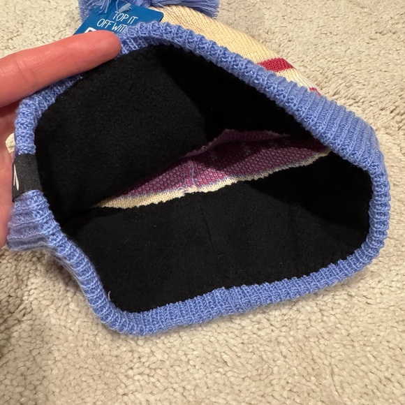 Brooks Heritage Pom Beanie Run Happy Sand Purple - Picture 4 of 7